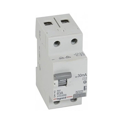 [64486] ВДТ Legrand 402026 2П 63А АC RX3 30мA