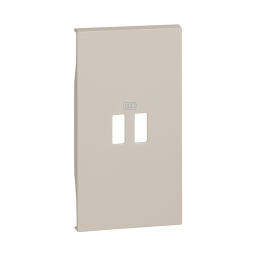 [56593] Лицевая панель Bticino KМ12C Living Now для заряд.уст-в USB 2 модуль песочный