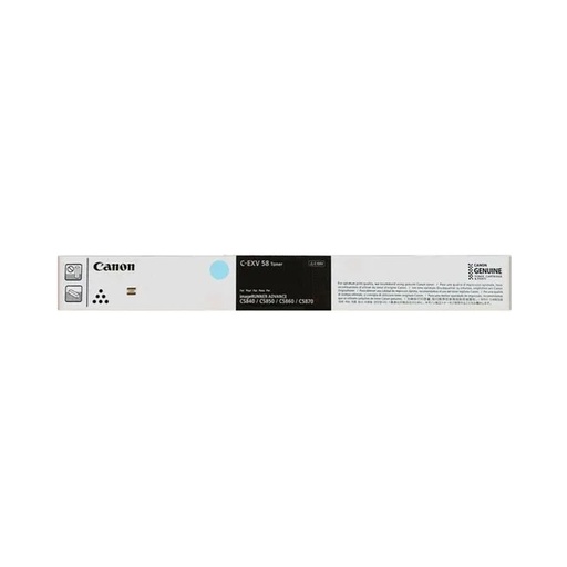 [59916] Тонер-картридж Canon C-EXV 58 CYAN для IR ADVANCE DX C58xx 3764C002AA