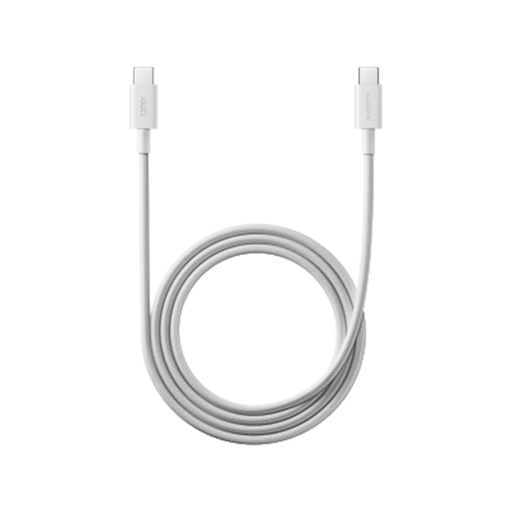 [80579] Интерфейсный кабель Xiaomi 6A Braided USB-C to USB-C Cable （2m） Белый