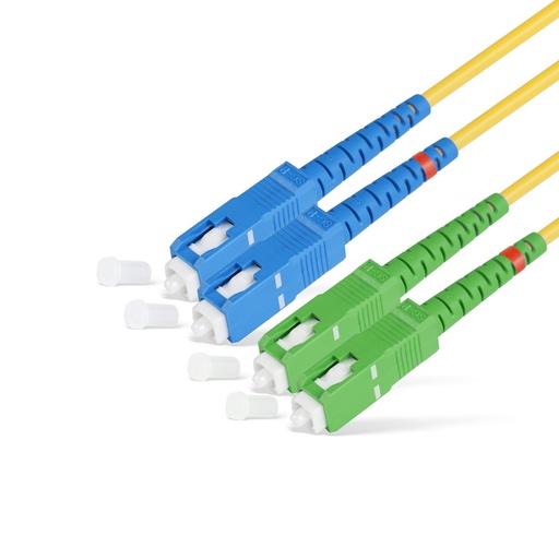 [23047] Патч Корд Оптоволоконный SC/UPC-SC/APC SM 9/125 Duplex 2.0мм 1 м