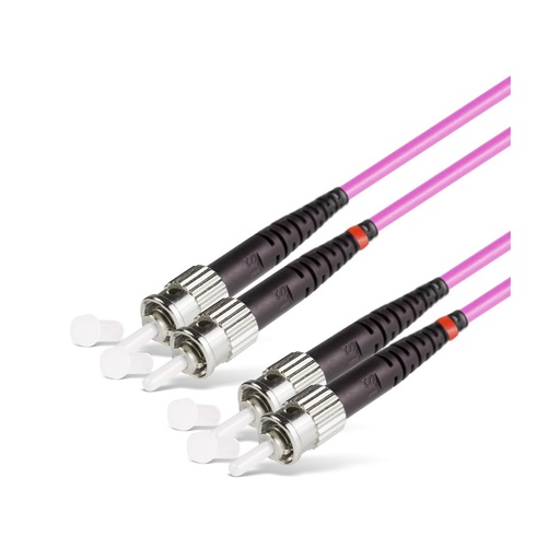[16899] Патч Корд Оптоволоконный ST/UPC-ST/UPC MM OM3 50/125 Duplex 3.0мм 1 м