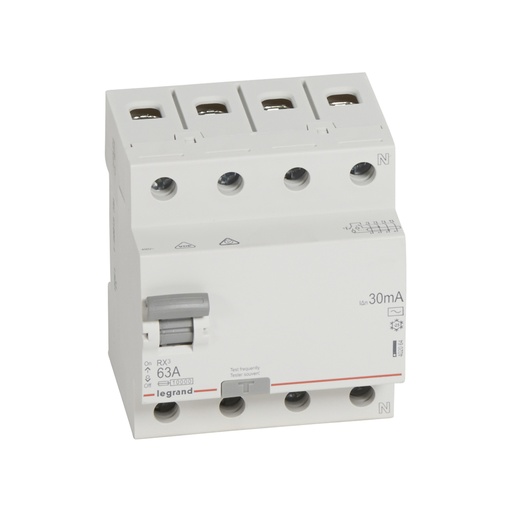 [58657] ВДТ Legrand 402064 4П 63А АC RX3 30мA