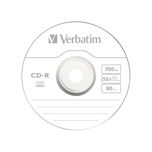 [36148] Диск CD-R Verbatim (43351) 700MB 50штук Незаписанный