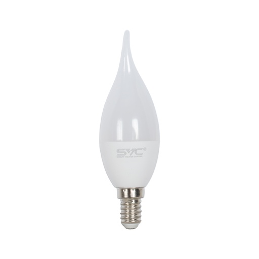 [65865] Лампа светодиодная SVC LED CB35-9W-E14-6500K Свеча на ветру Холодный