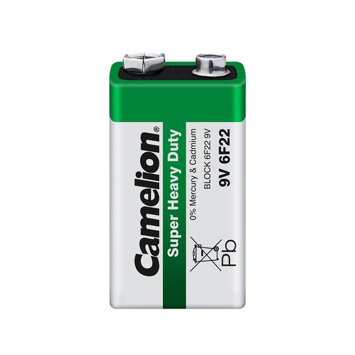 [23954] Батарейка CAMELION Super Heavy Duty 6F22-SP1G