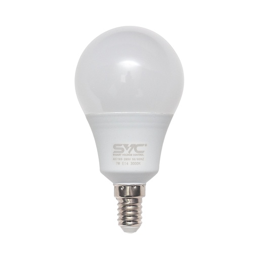 [44966] Эл. лампа светодиодная SVC LED G45-7W-E14-3000K, Тёплый