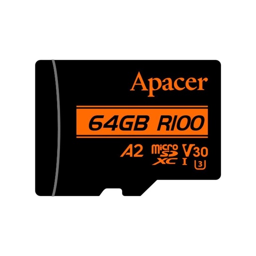 [60728] Карта памяти Apacer AP64GMCSX10U8-R 64GB с адаптером SD