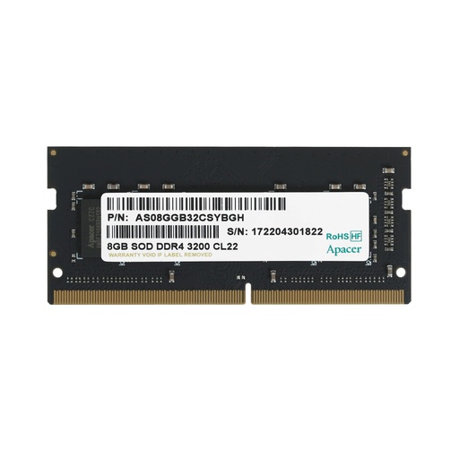 [81790] Модуль памяти для ноутбука Apacer ES.08G21.GSH 8GB 3200MHz