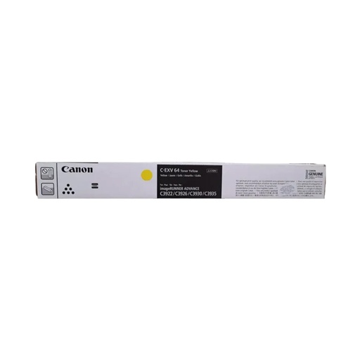 [59871] Тонер-картридж Canon C-EXV 64 YELLOW для IR ADVANCE DX C39xx 5756C002AA