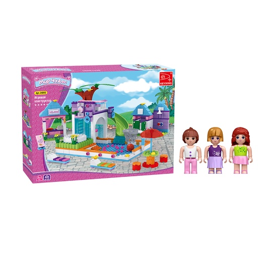 [45437] Игровой конструктор Keyixing 24812 МИР ЧУДЕС (485 деталей в наборе)