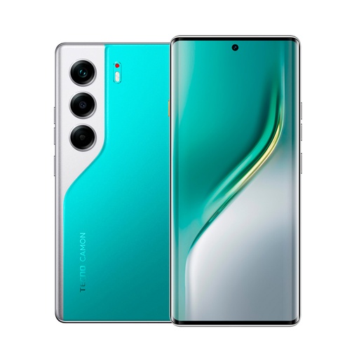 [76943] Мобильный телефон TECNO CAMON 40 Pro (CM6) 256+8 GB Emerald Lake Green