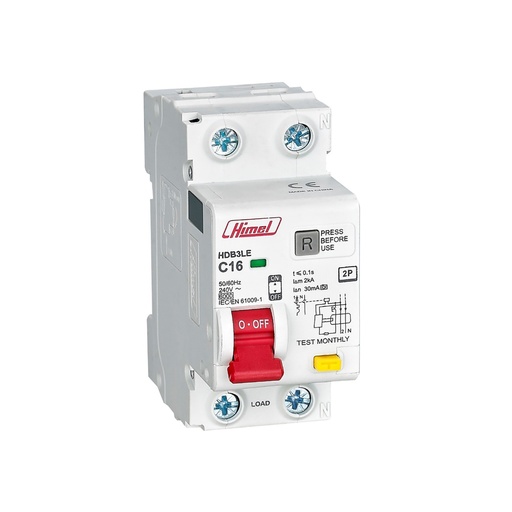 [78809] АВДТ Himel HDB3LE 2Р 20А 30мА AC