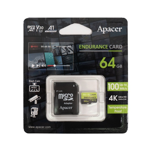 [63111] Карта памяти Apacer AP64GEDM1D05-R 64GB с адаптером SD